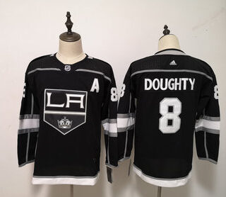 Kings 8 Drew Doughty Black Women Adidas Jersey