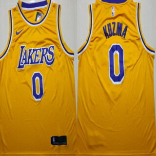 Lakers 0 Kyle Kuzma Gold 2018-19 Nike Swingman Jersey