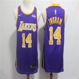 Lakers 14 Brandon Ingram Purple 2018-19 City Edition Nike Swingman Jersey