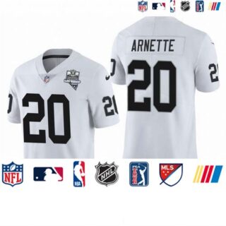 Las Vegas Raiders #20 Damon Arnette Men's Nike 2020 Inaugural Season Vapor Limited NFL Jersey White