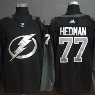 Lightning 77 Victor Hedman Black Alternate Adidas Jersey