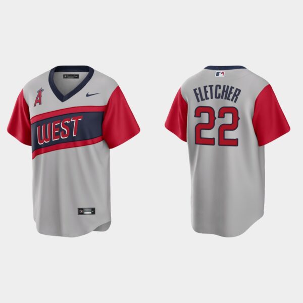 Los Angeles Angels #22 David Fletcher Men's Nike Gray 2021 Little League Classic Game MLB Jersey
