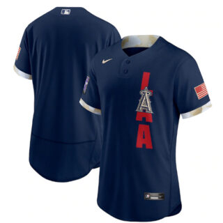 Los Angeles Angels Blank 2021 Navy All-Star Flex Base Stitched MLB Jersey