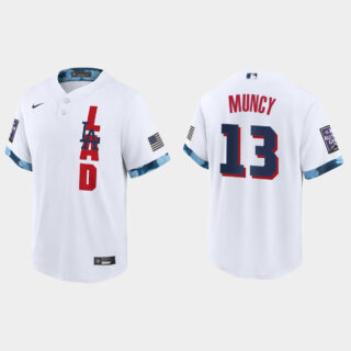 Los Angeles Dodgers #13 Max Muncy 2021 Mlb All Star Game Fan's Version White Jersey
