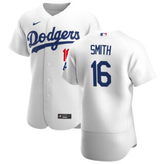 Los Angeles Dodgers #16 Will Smith Men's Nike White Home 2020 Authentic Player MLB Jersey