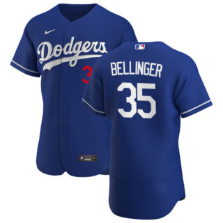 Los Angeles Dodgers #35 Cody Bellinger Men's Nike Royal Alternate 2020 Authentic Player MLB Jersey