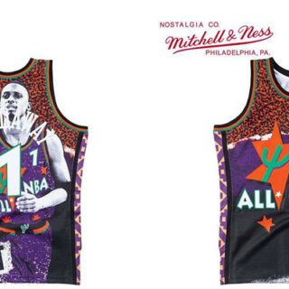 Magic 1 Anfernee Hardaway Black Mitchell & Ness 2019 NBA All Star Game 1995 Fashion Jersey