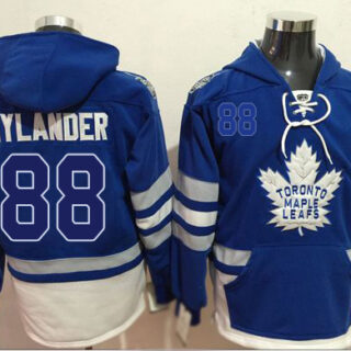 Maple Leafs #88 William Nylander Blue Name & Number Pullover Hockey Hoodie