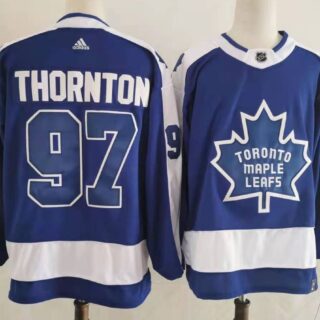 Maple Leafs 97 Joe Thornton Blue 2020-21 Reverse Retro Adidas Jersey