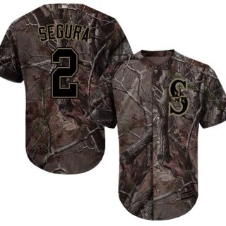 Mariners #2 Jean Segura Camo Realtree Collection Cool Base Stitched Baseball Jersey