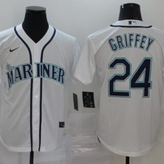 Mariners 24 Ken Griffey Jr. White 2020 Nike Cool Base Jersey