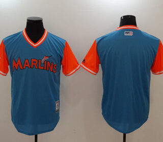 Marlins Light Blue 2018 Players' Weekend Authentic Team Jersey