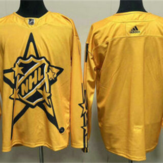 Men's All-Star Game 2024 Yellow Primegreen Stitched Hockey Jersey