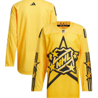 Men's All-Star Game 2024 Yellow Primegreen Stitched Hockey Jersey
