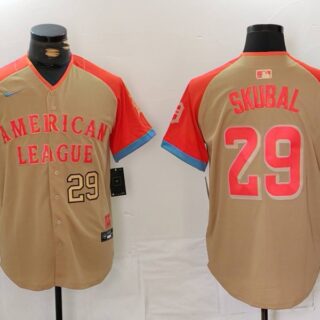 Men's American League #29 Tarik Skubal Cream 2024 All-Star Limited Stitched Baseball Jerseys