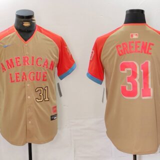 Men's American League #31 Riley Greene Cream 2024 All-Star Limited Stitched Baseball Jerseys