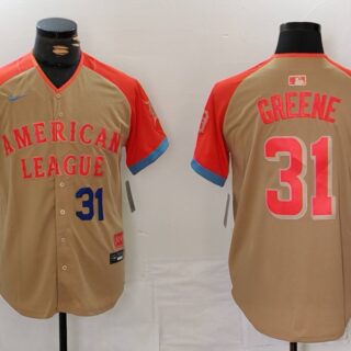 Men's American League #31 Riley Greene Cream 2024 All-Star Limited Stitched Baseball Jerseys