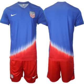Men's American Team Custom 2024-25 Royal Away Soccer Jerseys