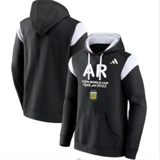 Men's Argentina Black 2022 FIFA World Cup Soccer Hoodie 001