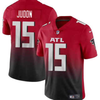 Men's Atlanta Falcons #15 Matthew Judon Red Black Vapor Untouchable Limited Stitched Football Jersey