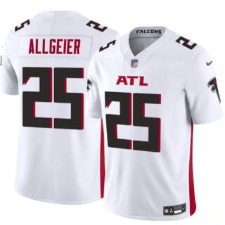 Men's Atlanta Falcons #25 Tyler Allgeier White 2024 F.U.S.E Vapor Untouchable Limited Stitched Football Jersey