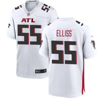 Men's Atlanta Falcons #55 Kaden Elliss White Stitched Football Game Jersey