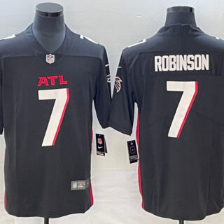 Men's Atlanta Falcons #7 Bijan Robinson Black 2023 Draft Vapor Untouchable Limited Stitched Football Jersey