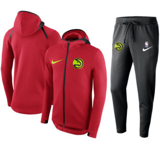 Men's Atlanta Hawks Red Warmup Hoodiesuit