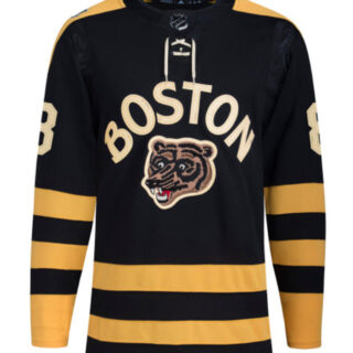 Men's Boston Bruins Custom Black Winter Classic Primegreen Stitched Jersey