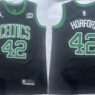 Men's Boston Celtics #42 Al Horford Black Statement Edition Stitched Basketball Jersey