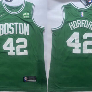 Men's Boston Celtics #42 Al Horford Green Icon Edition Stitched Basketball Jersey