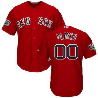 Men's Boston Red Sox 2018 World Series Cool Base Custom Jersey