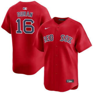 Men's Boston Red Sox #16 Jarren Duran Red 2024 Alternate Limited Stitched Baseball Jersey