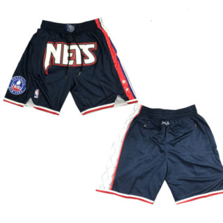Men's Brooklyn Nets Navy Shorts (Run Small)