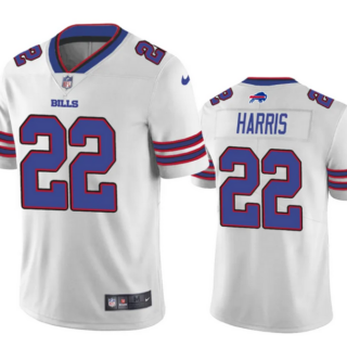 Men's Buffalo Bills #22 Damien Harris White Vapor Untouchable Limited Stitched Jersey