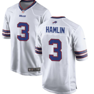 Men's Buffalo Bills #3 Damar Hamlin Nike white Player Jersey