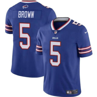 Men's Buffalo Bills #5 Anthony Brown Blue 2024 Vapor Untouchable Limited Stitched Football Jersey