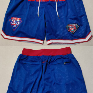 Men's Buffalo Bills Blue Shorts (Run Smaller)