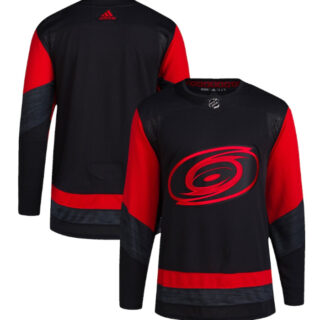 Men's Carolina Hurricanes Blank Black Red Stitched Jersey