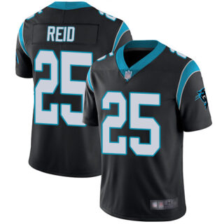 Men's Carolina Panthers #25 Eric Reid Limited Home Black Vapor Untouchable Jersey