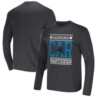 Men's Carolina Panthers Heathered Charcoal X Darius Rucker Collection Long Sleeve T-Shirt