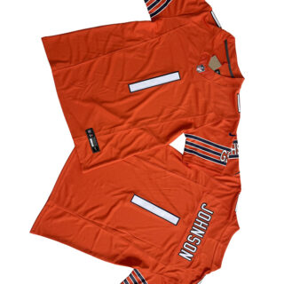 Men's Chicago Bears #1 Jaylon Johnson Orange 2024 F.U.S.E. Vapor Stitched Football Jersey