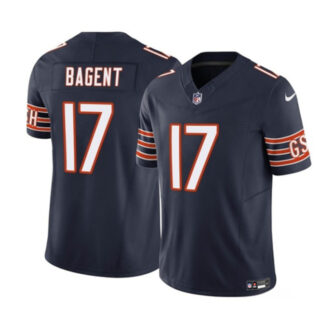 Men's Chicago Bears #17 Tyson Bagent Navy 2023 F.U.S.E. Vapor Untouchable Limited Stitched Football Jersey