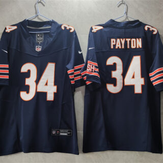 Men's Chicago Bears #34 Walter Payton Navy 2023 F.U.S.E. Vapor Untouchable Limited Stitched Football Jersey