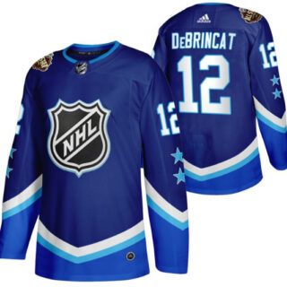 Men's Chicago Blackhawks #12 Alex DeBrincat 2022 All-Star Blue Stitched Jersey
