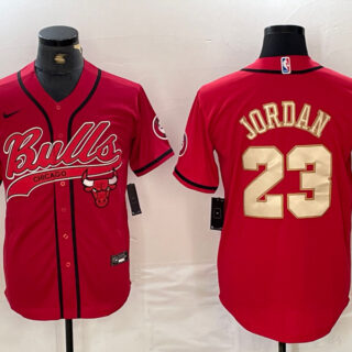Men's Chicago Bulls #23 Michael Jordan Camo Cool Base Stitched Baseball Jerseys
