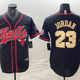 Men's Chicago Bulls #23 Michael Jordan Gray Camo Cool Base Stitched Baseball Jerseys