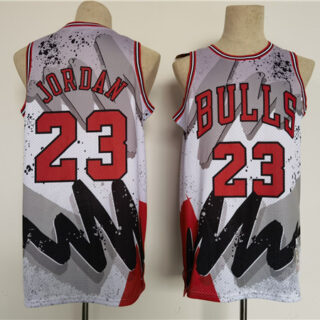 Men's Chicago Bulls #23 Michael Jordan Throwback Basketball Jersey