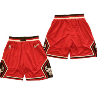 Men's Chicago Bulls 75th Anniversary Red Shorts (Run Small)