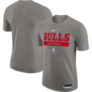 Men's Chicago Bulls Grey 2022 23 Legend On-Court Practice Performance T-Shirt